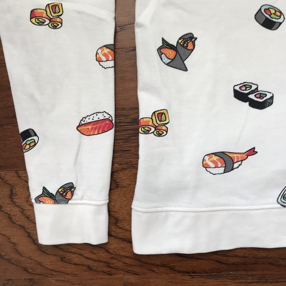Sushi print French terry sweatshirt - Picture 4 of 7
